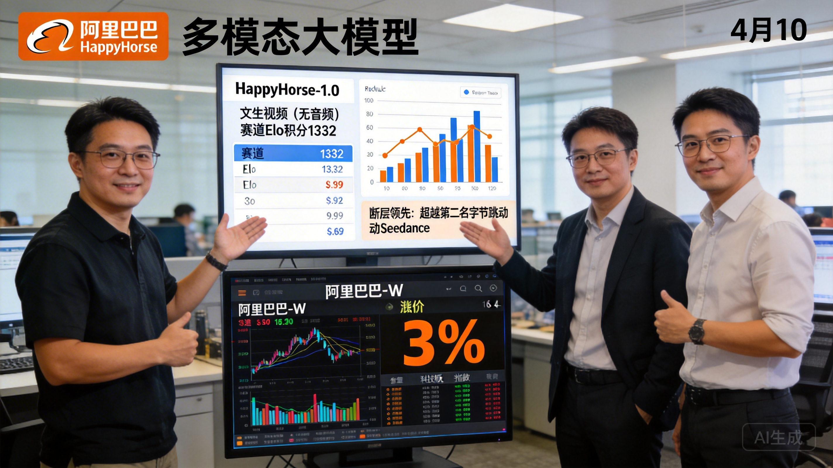 阿里匿名模型 HappyHorse 横扫全球榜单,视频生成进入“高分时代”