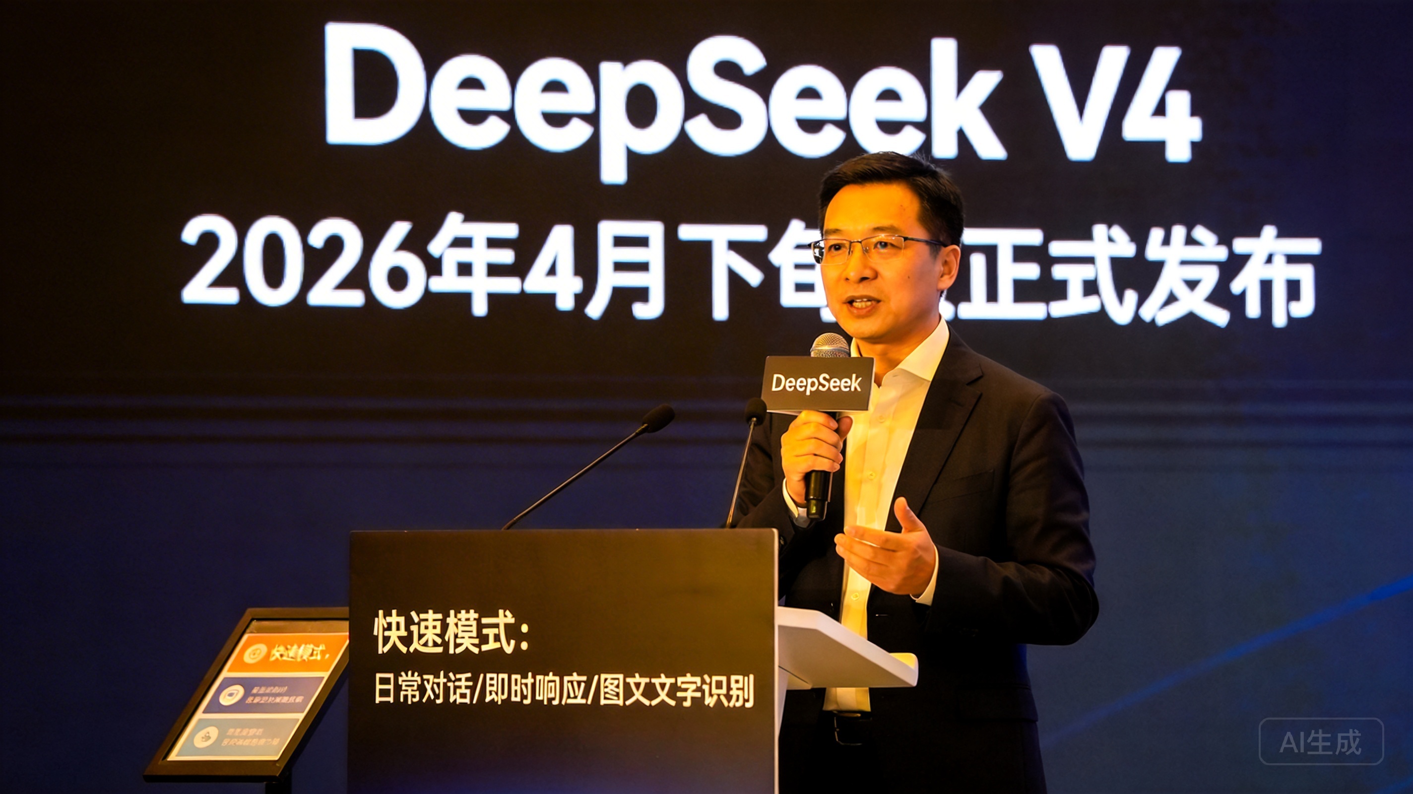 梁文锋透露 DeepSeek V4 将于 4 月下旬发布