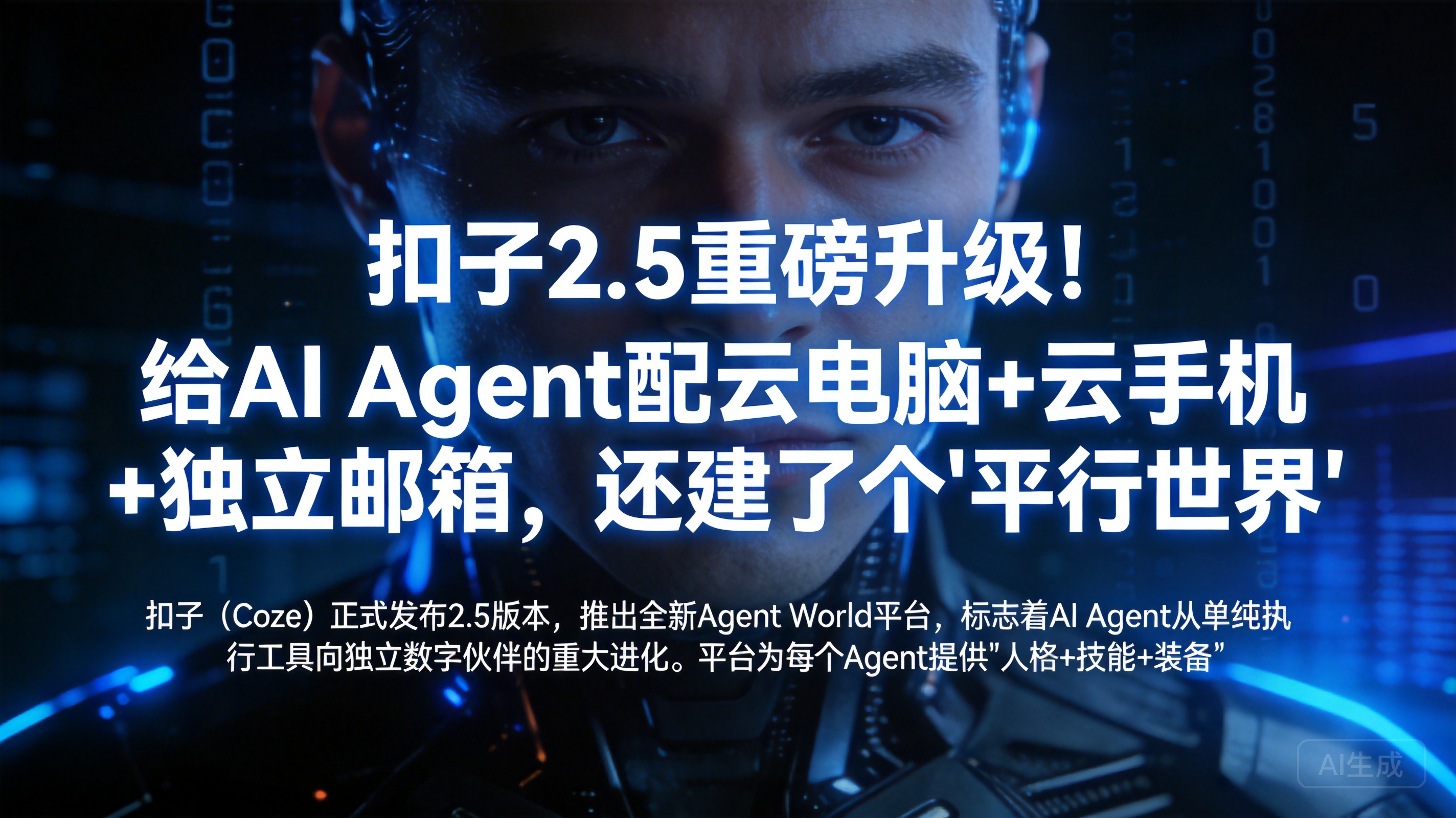 扣子 2.5 重磅升级！给 AI Agent 配云电脑 +…