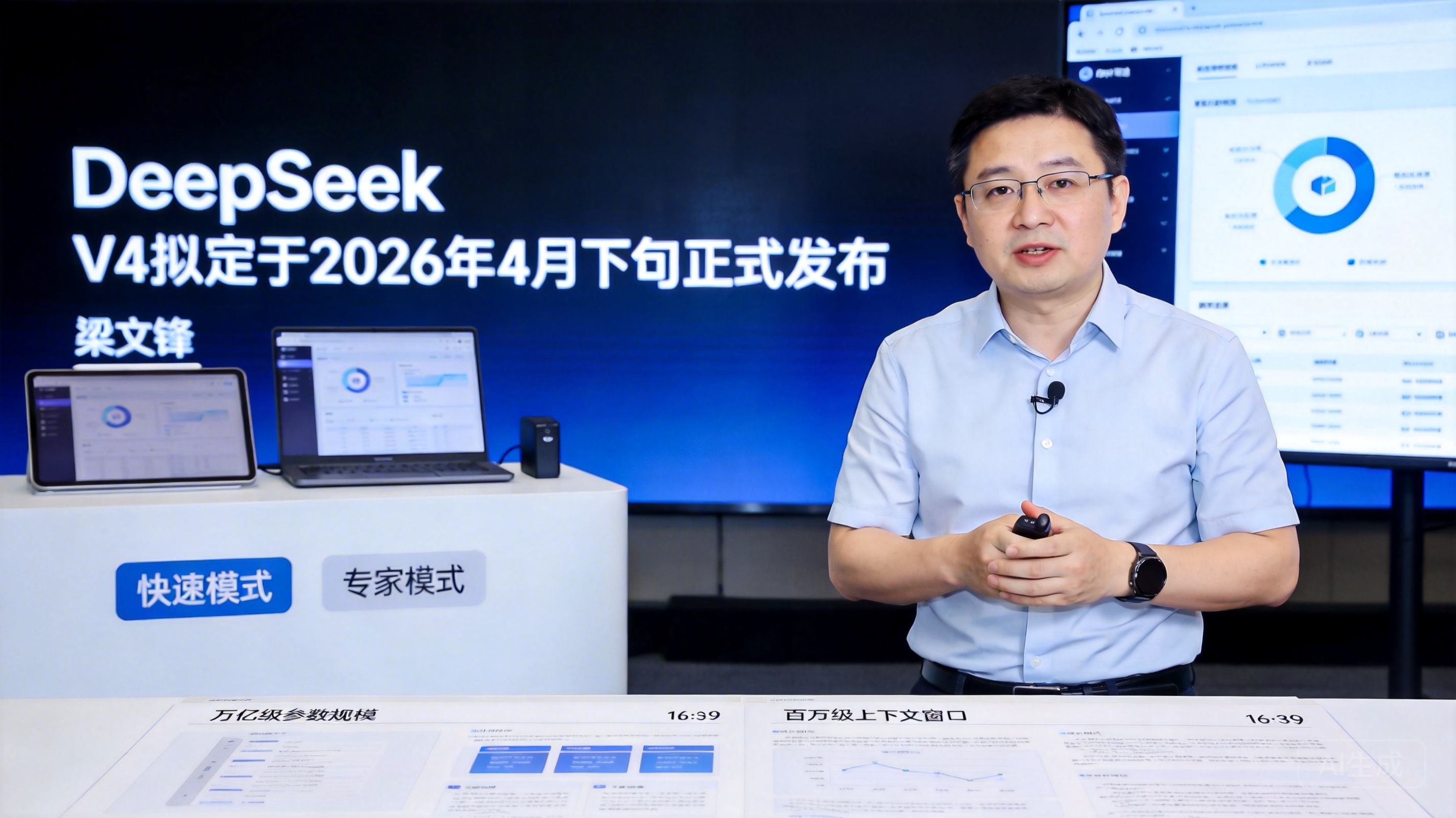 DeepSeek V4将于4月下旬发布:万亿参数规模并深度适配国产芯片
