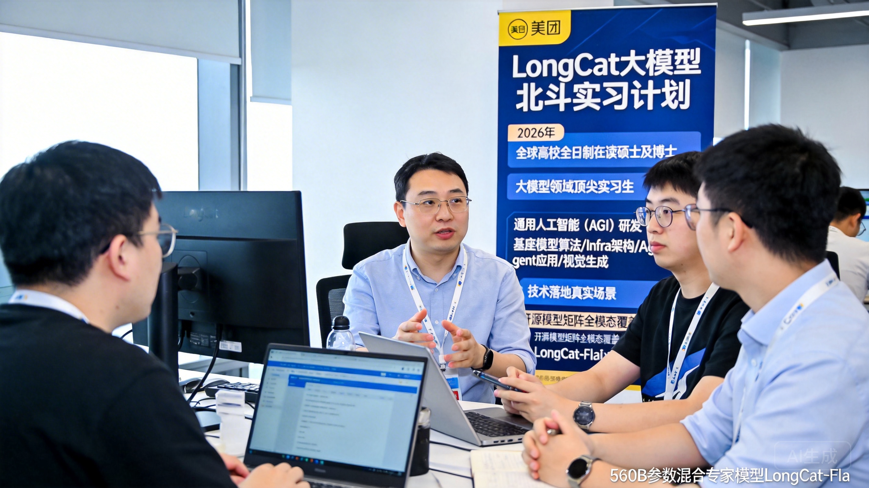 美团启动2026年LongCat大模型北斗实习计划，加码AGI人才布局
