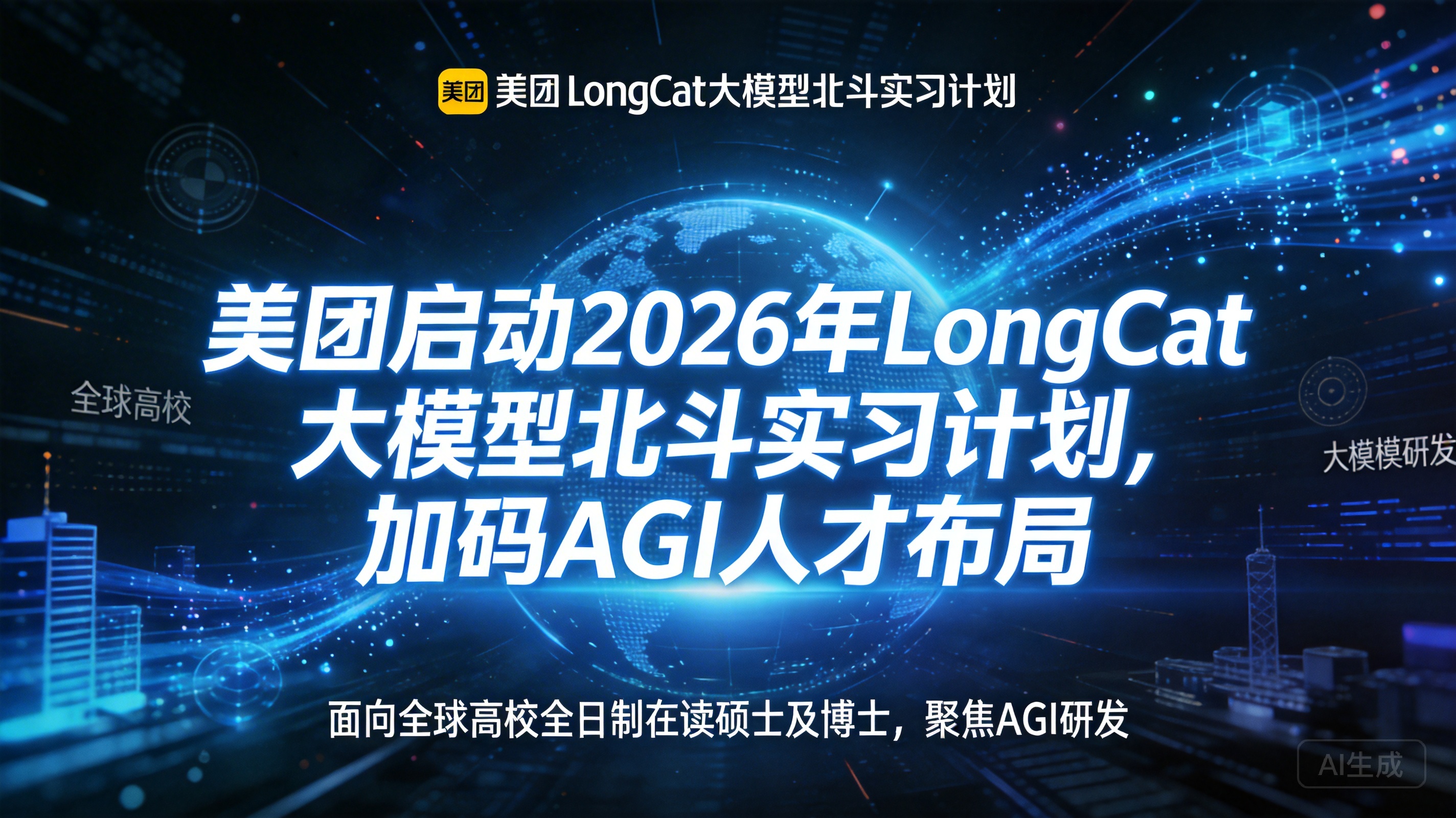 美团启动2026年LongCat大模型北斗实习计划，加码A…
