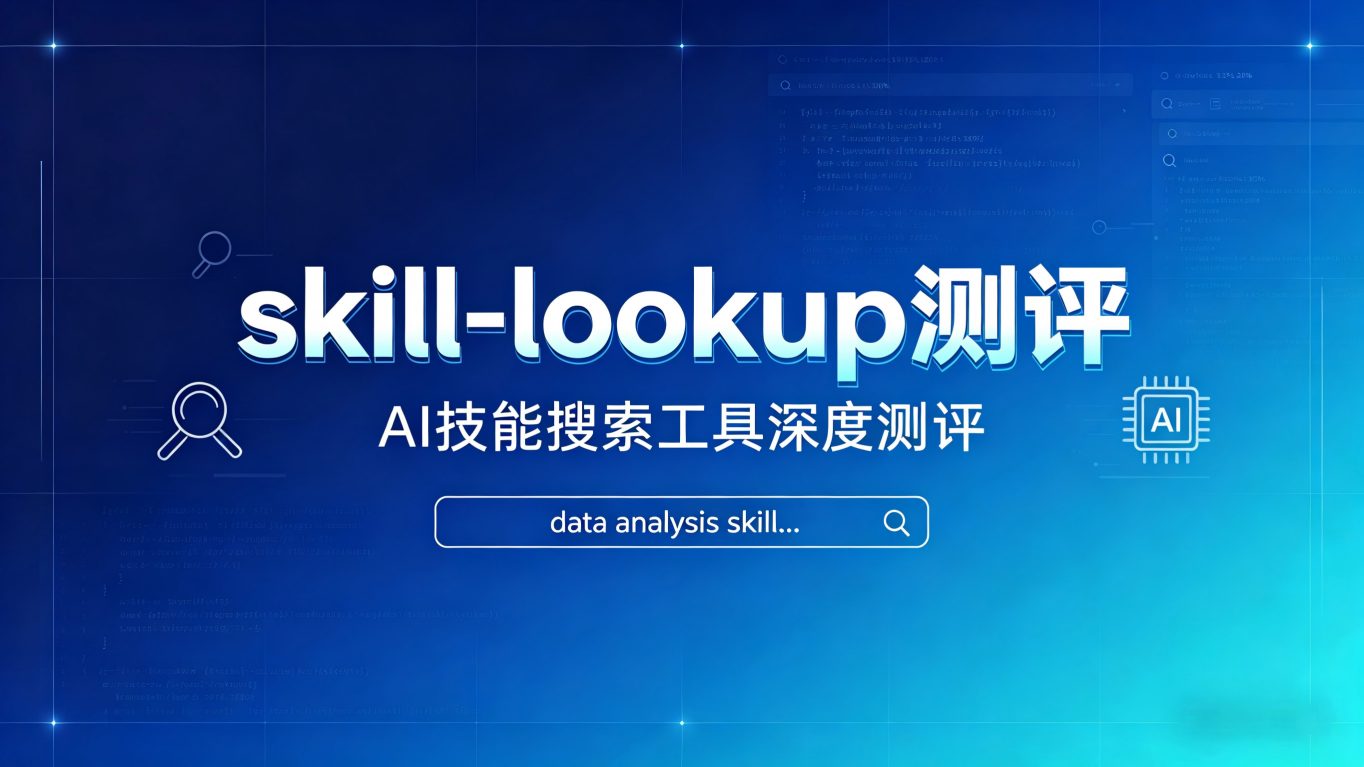 《一个“技能搜索引擎”引发的效率革命：skill-lookup 深度测评报告》