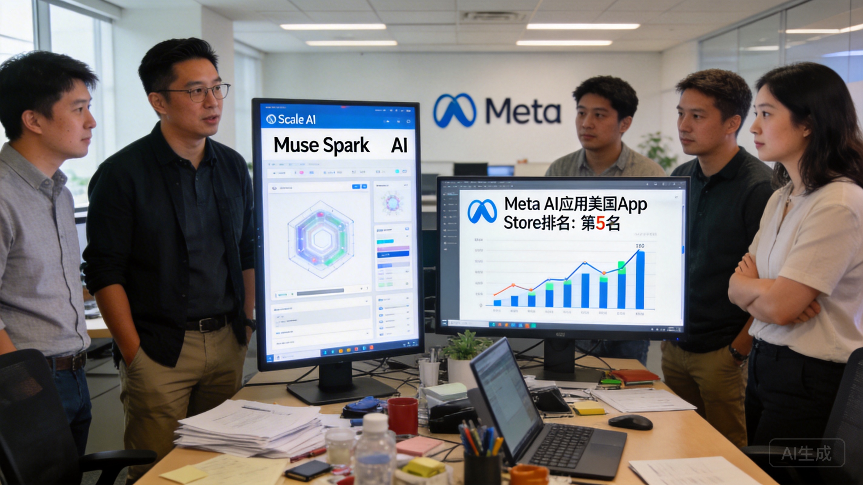 ​Meta AI 应用跃升至 App Store 第五名，Muse Spark 引领下载热潮
