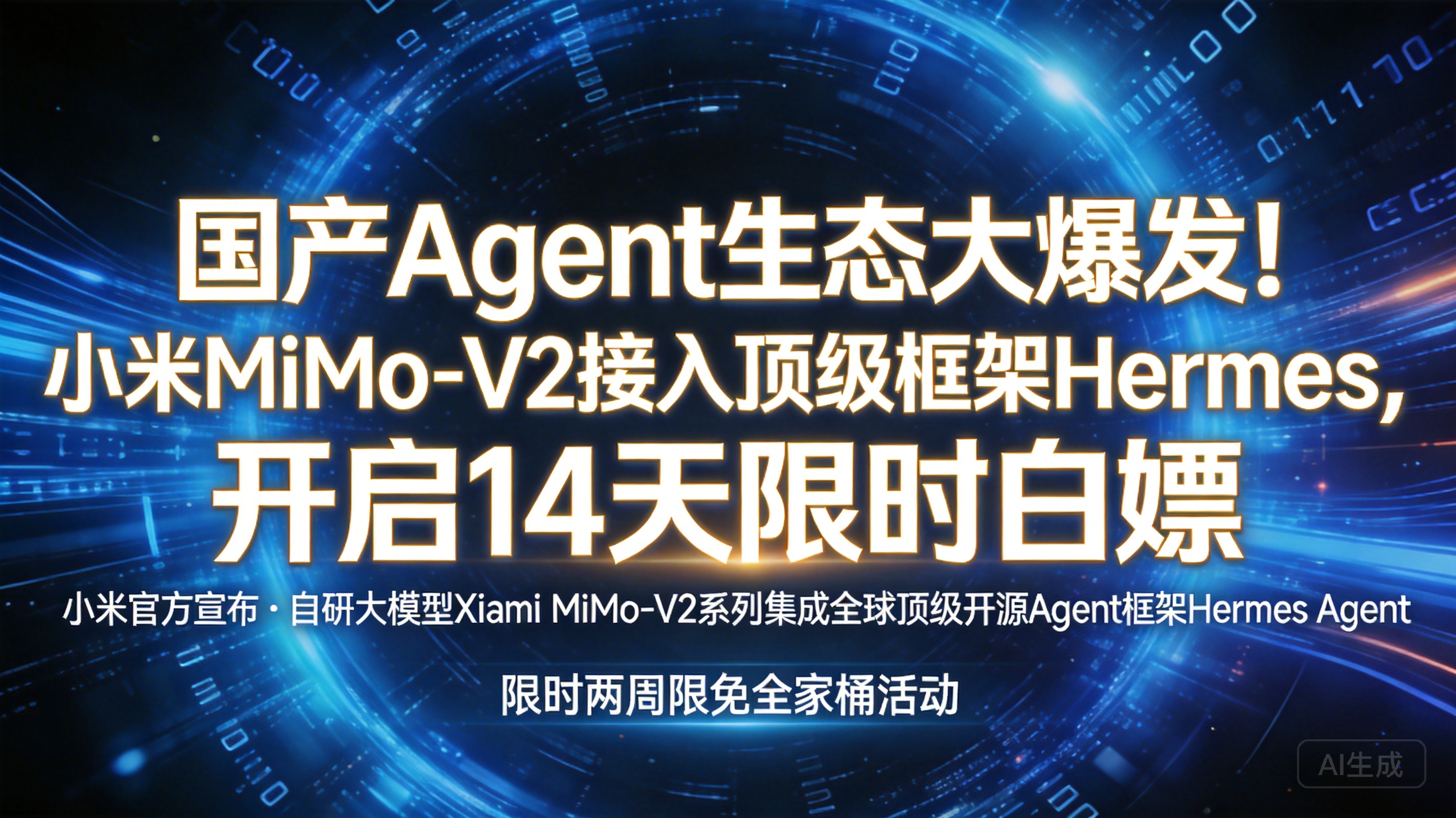 国产 Agent 生态大爆发！小米 MiMo-V2 接入顶…