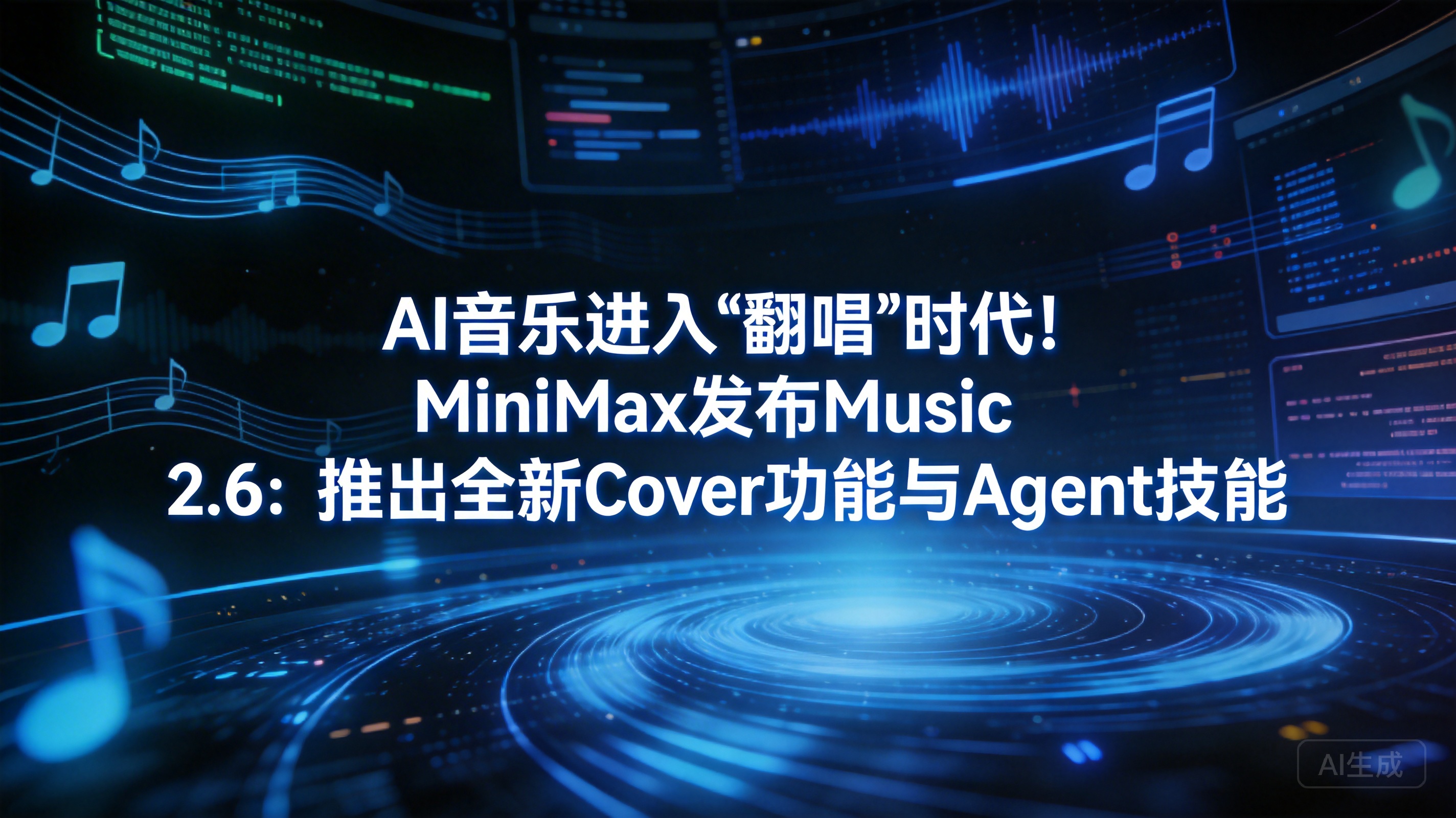 AI 音乐进入“翻唱”时代！MiniMax 发布 Musi…