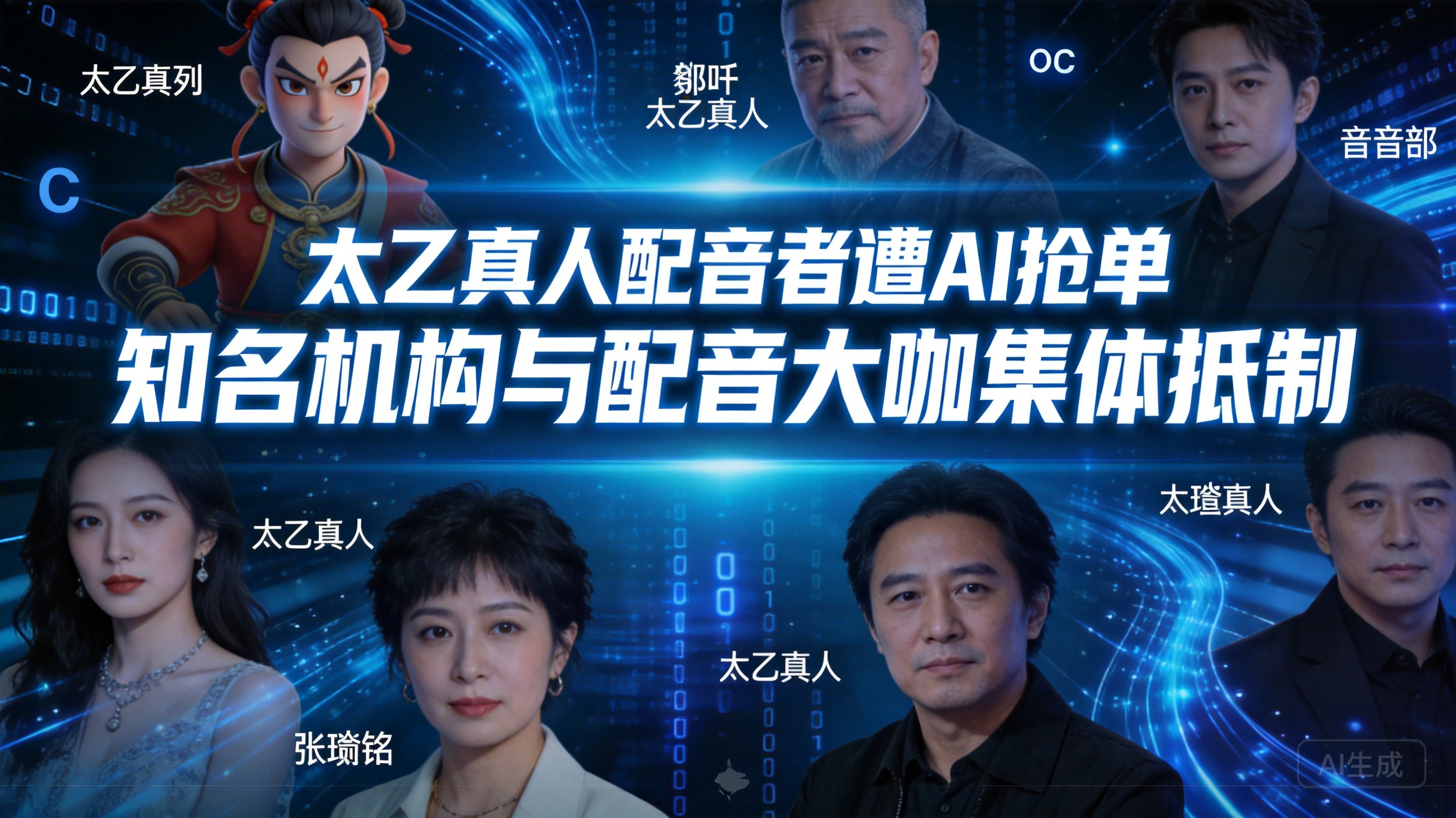 太乙真人配音者遭 AI 抢单 知名机构与配音大咖集体抵制