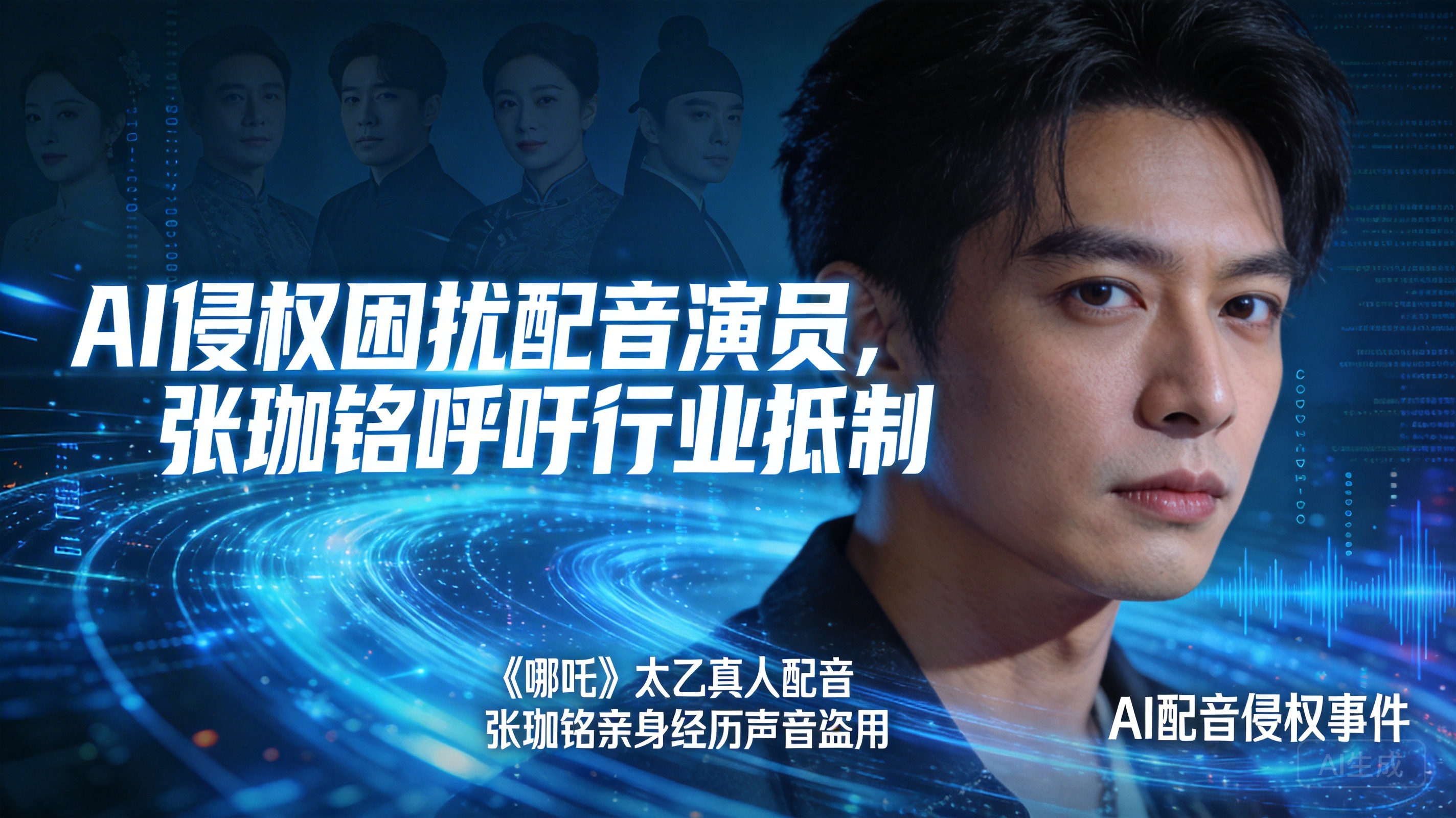 AI 侵权困扰配音演员，张珈铭呼吁行业抵制