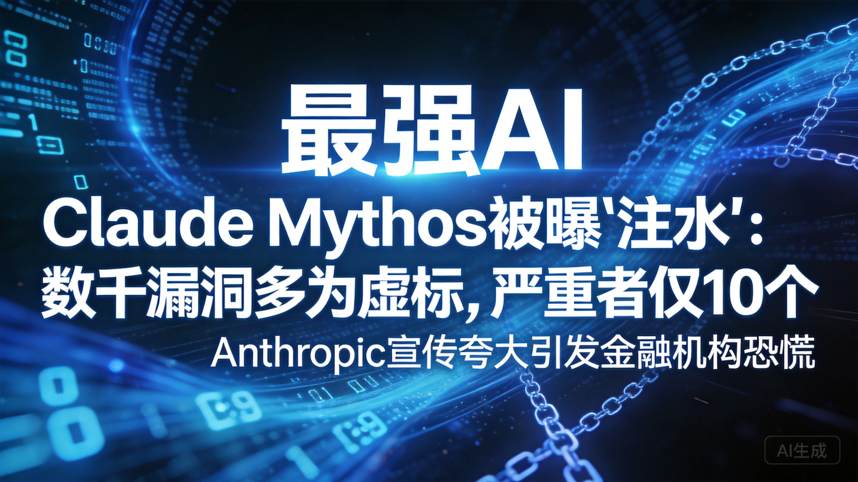 Claude Mythos 被曝“注水”：数千漏洞多为虚标…