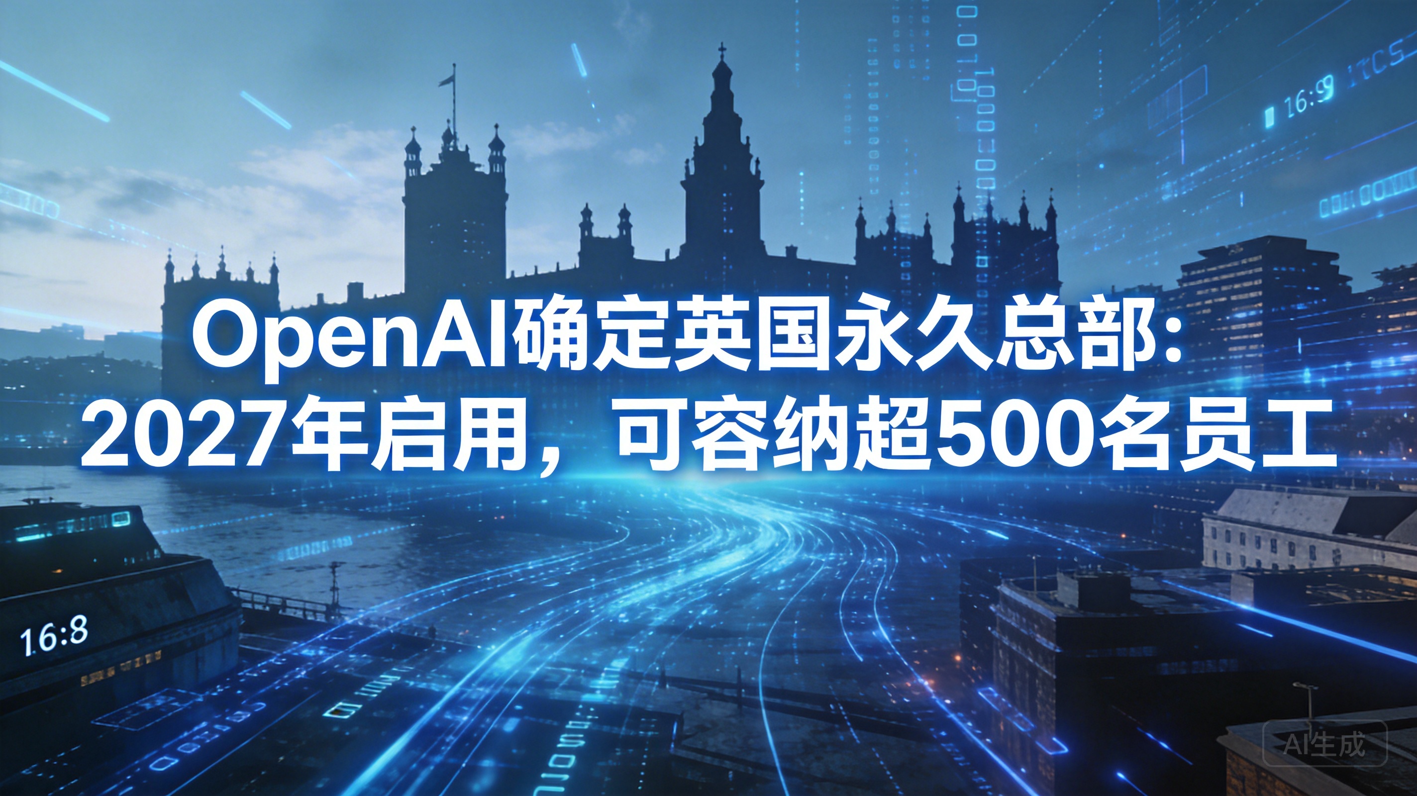 OpenAI 确定英国永久总部：2027 年启用，可容纳超…