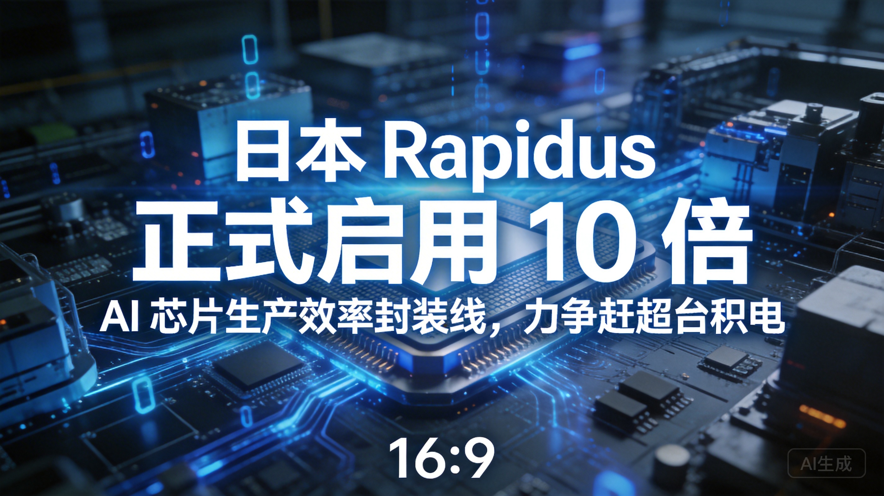 日本 Rapidus 正式启用 10 倍 AI 芯片生产效…
