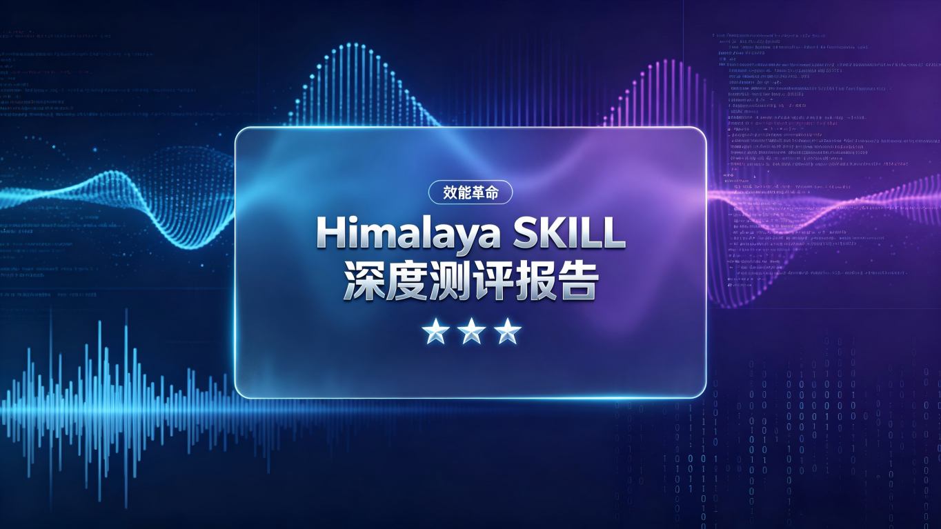 📊 Himalaya SKILL 深度测评报告：开发者与创作者的效率革命
