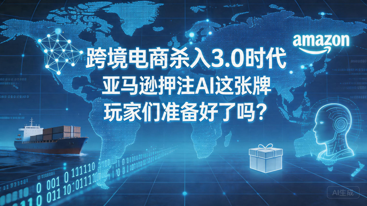 跨境电商杀入3. 0 时代，亚马逊押注AI这张牌，玩家们准…