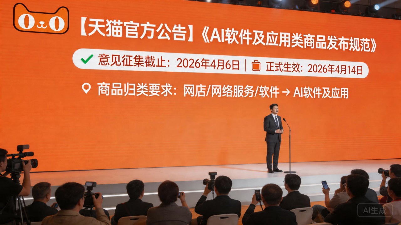 ​天猫推出新规：规范 AI 软件及应用商品发布体验
