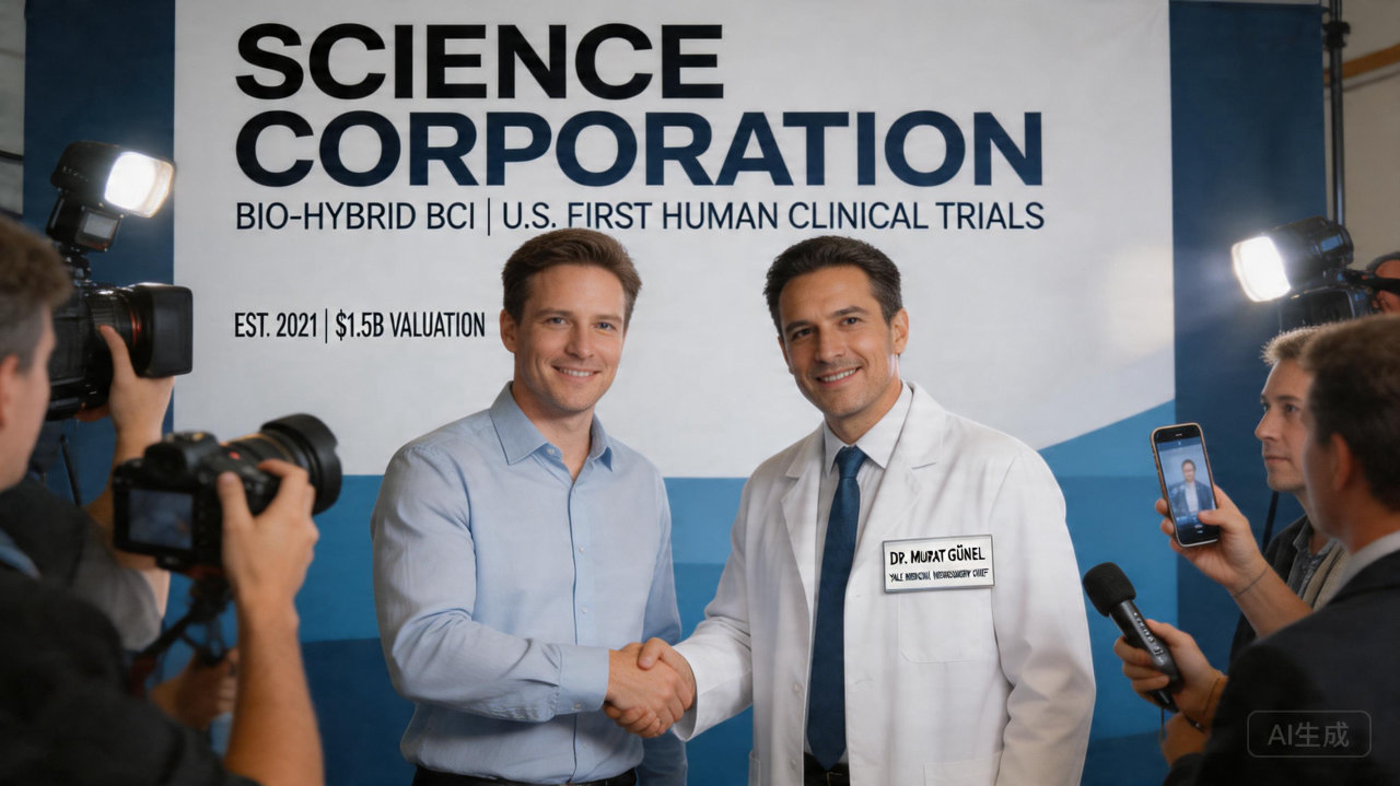 Science Corp 聘请顶级神经生物学家，推进生物混合脑机接口首次人体试验
