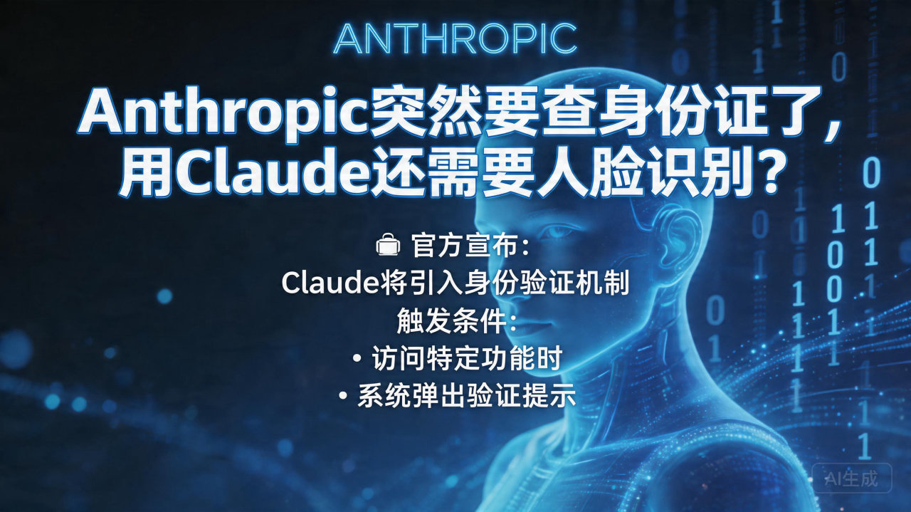Anthropic突然要查身份证了，用Claude还需要人…