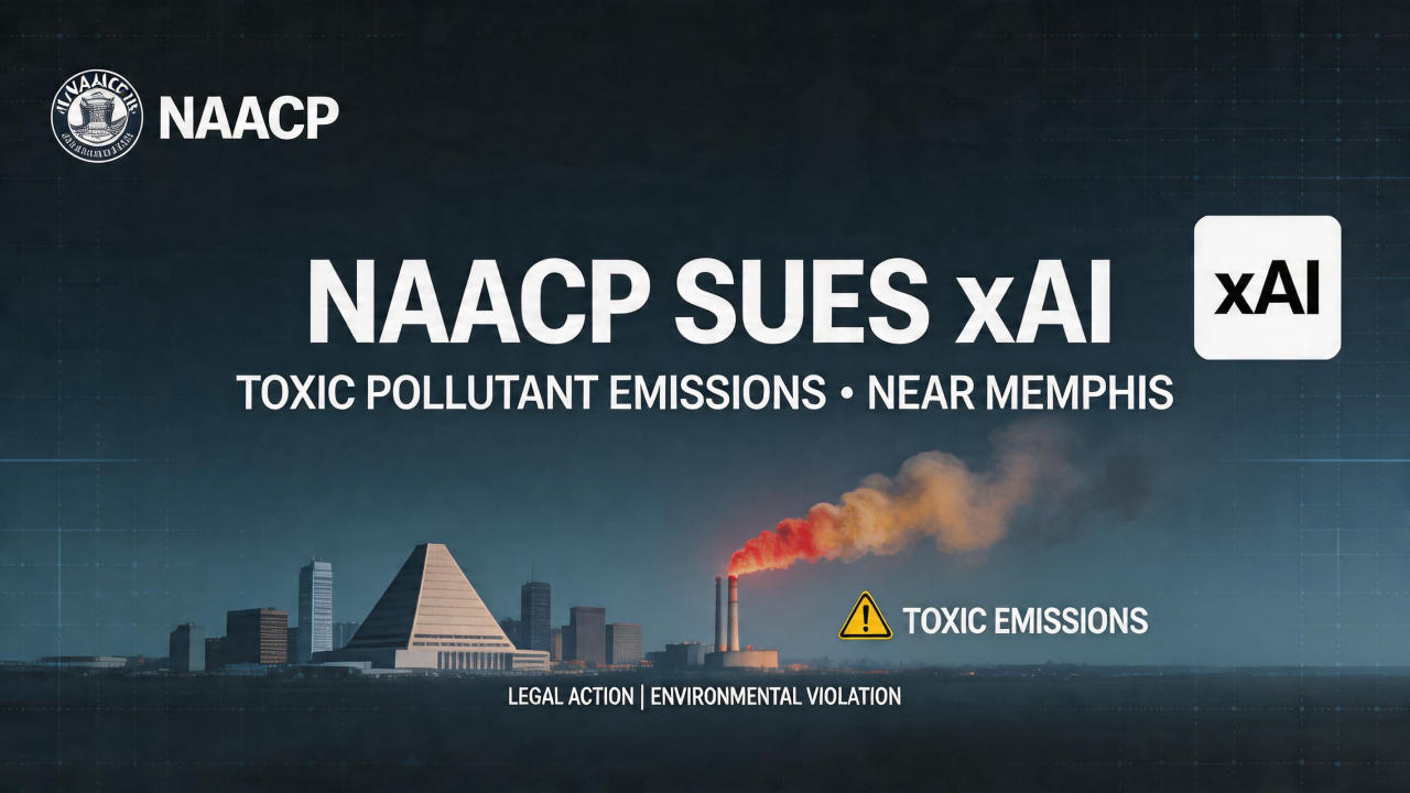 ​ NAACP 控告埃隆・马斯克的 xAI 在孟菲斯附近排…