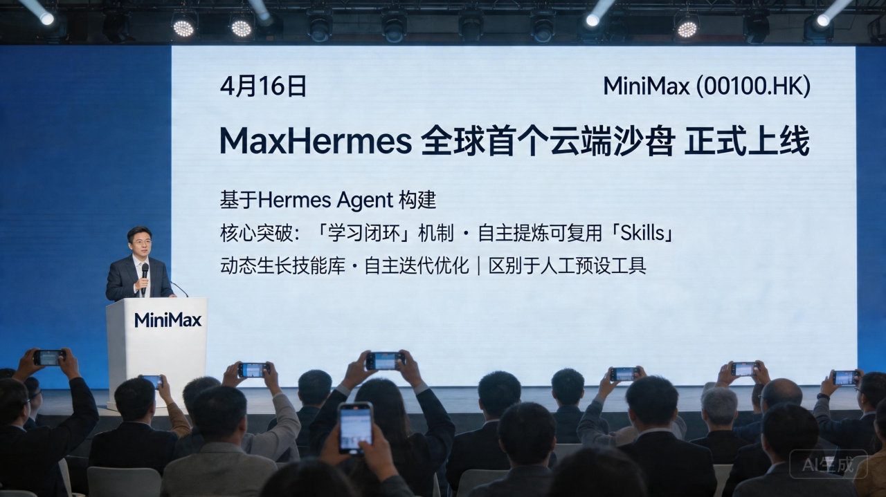 MiniMax 上线全球首个云端沙箱 MaxHermes，实现 AI 技能自主提炼与进化
