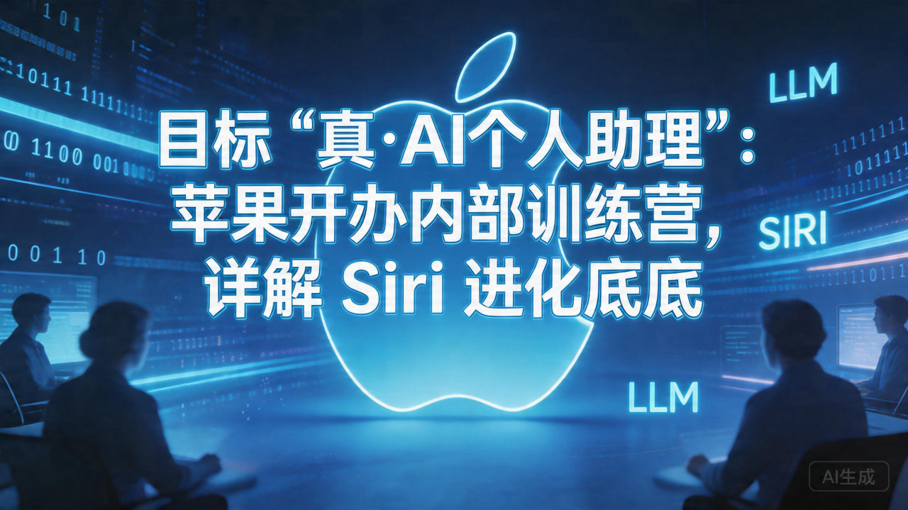 目标“真·AI个人助理”:苹果开办内部训练营，详解 Sir…