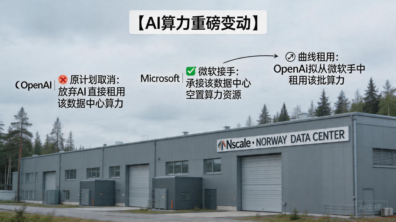 OpenAI退出，微软接盘，这场挪威算力争夺战结局有点意思
