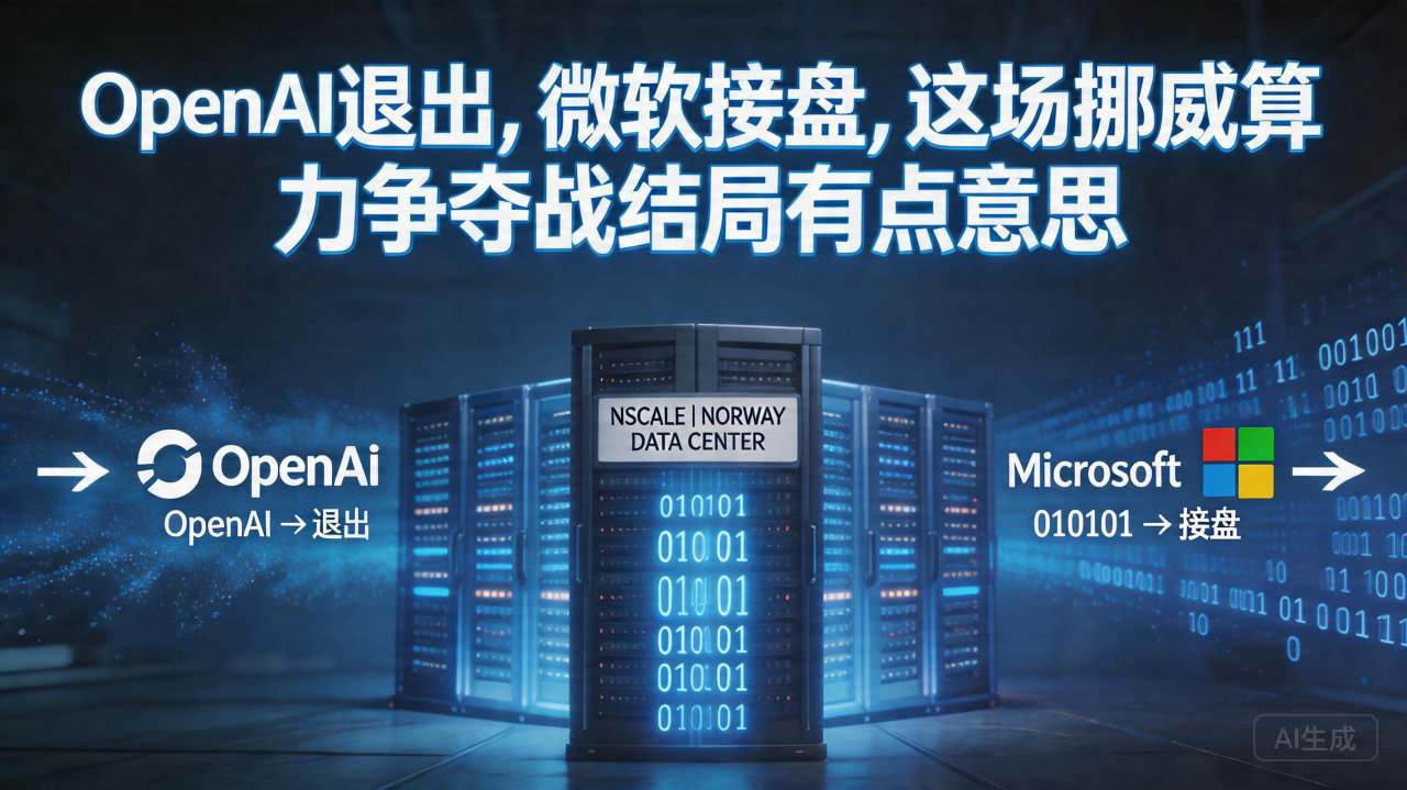 OpenAI退出，微软接盘，这场挪威算力争夺战结局有点意思