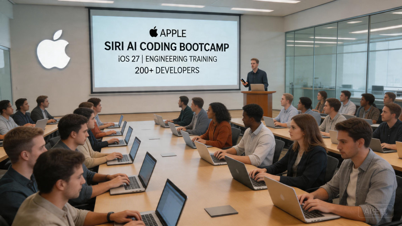 ​苹果全力提升 Siri！近 200 名工程师参与 AI 编程训练营
