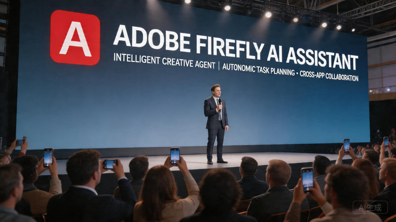Adobe发布Firefly AI助手，跨应用智能编排
