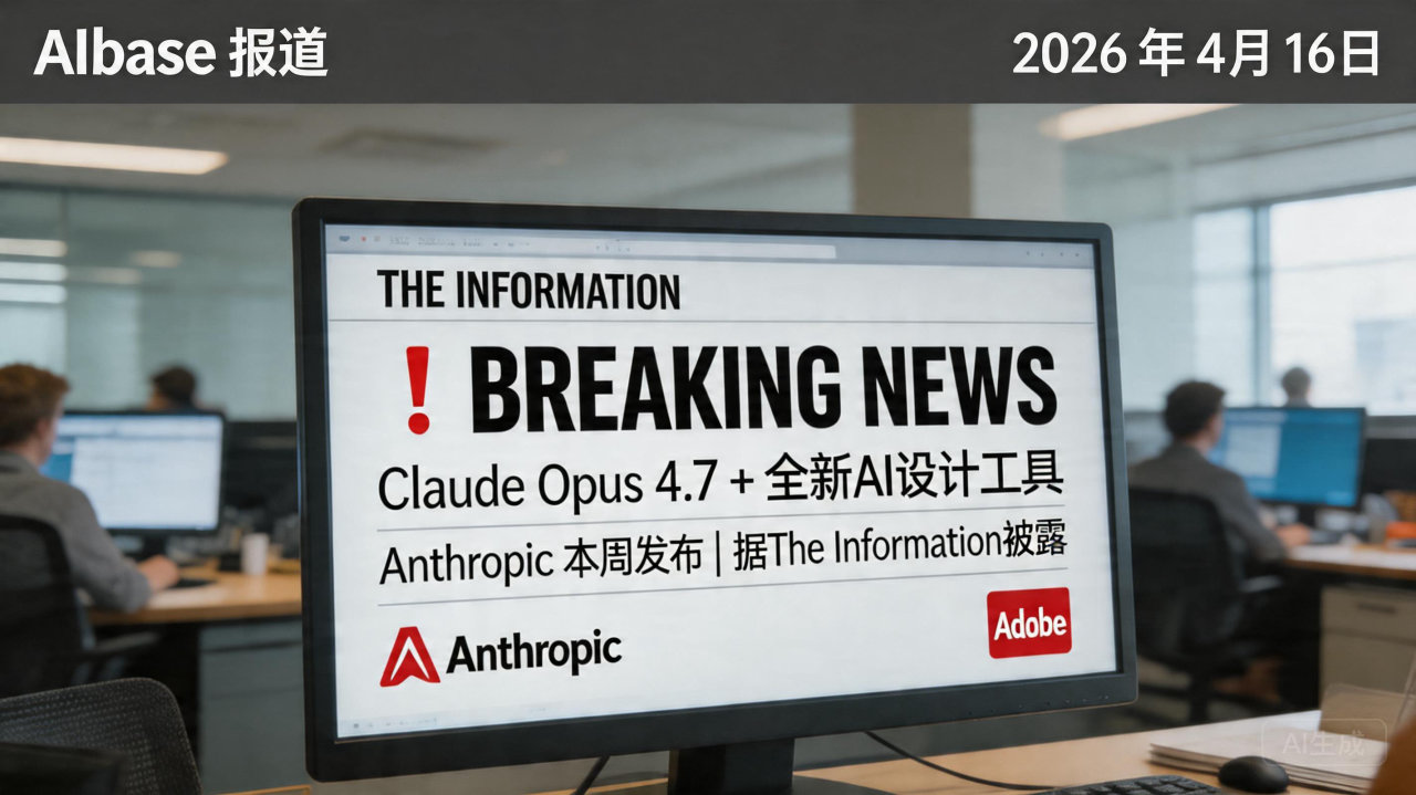 Anthropic即将发布Claude Opus 4.7及全新AI设计工具 传闻本周内推出
