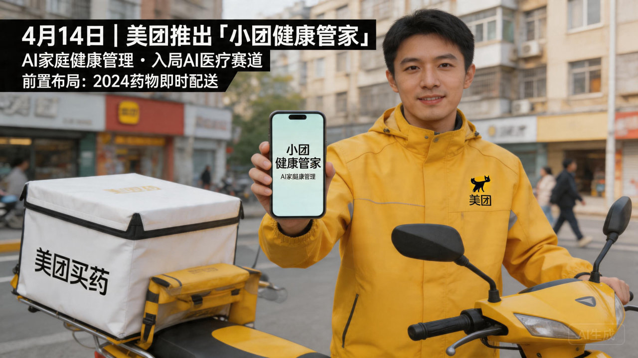 美团杀入AI医疗，"小团健康管家"上线
