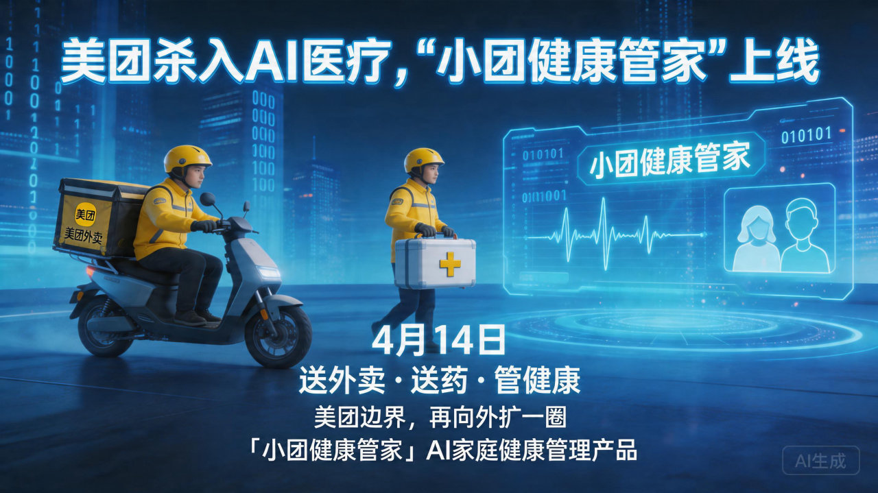美团杀入AI医疗，"小团健康管家"上线