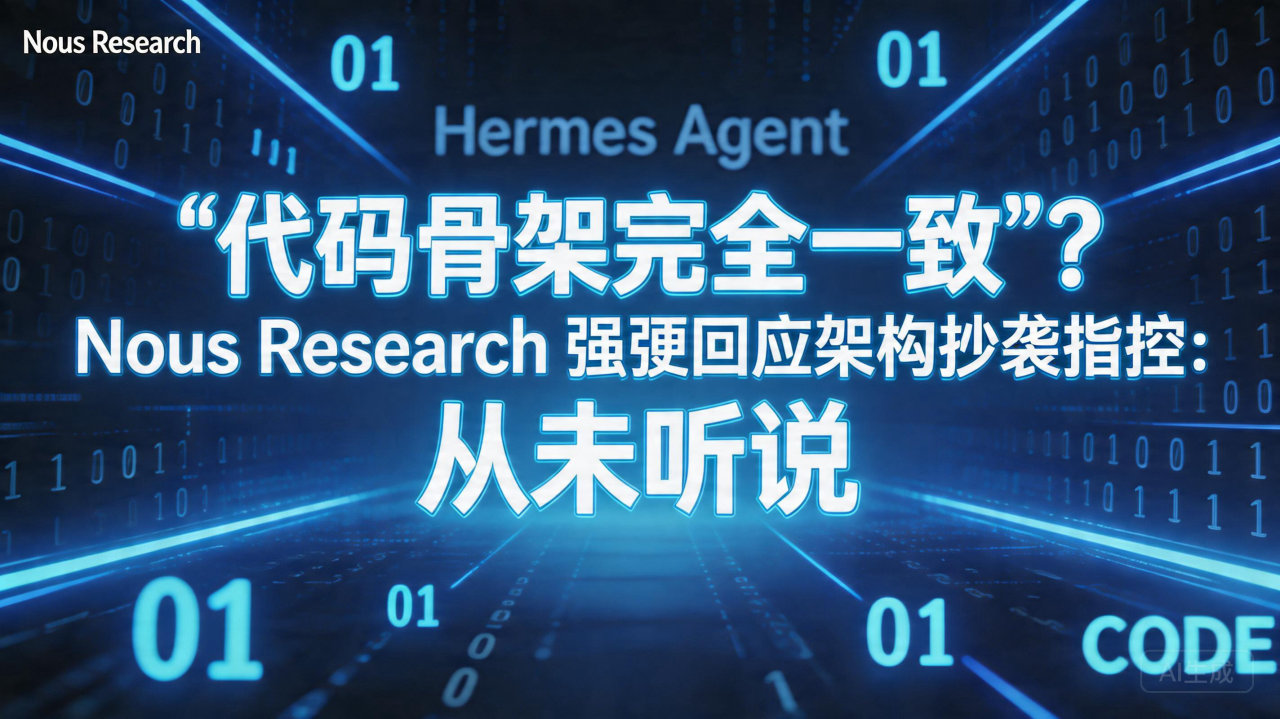 “代码骨架完全一致”?Nous Research 强硬回应…