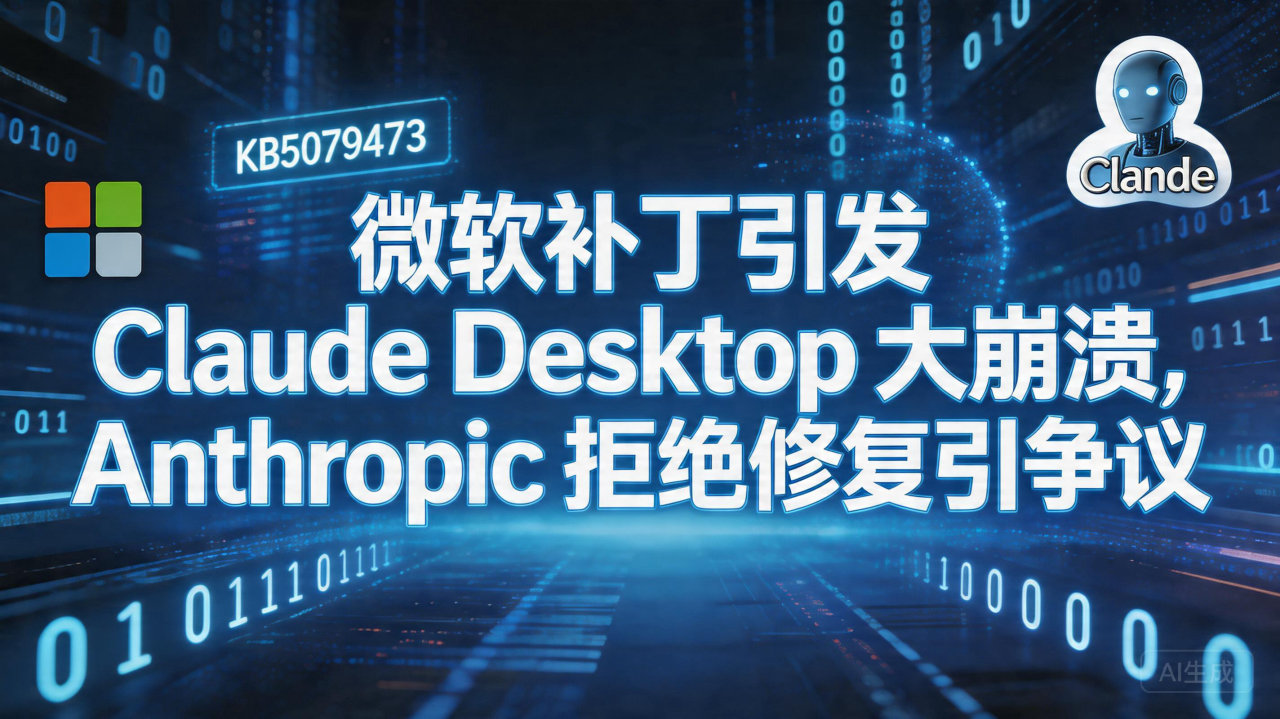 ​微软补丁引发 Claude Desktop 大崩溃，An…