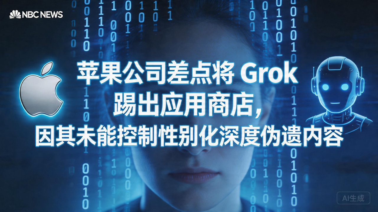 苹果公司差点将 Grok 踢出应用商店，因其未能控制性别化…