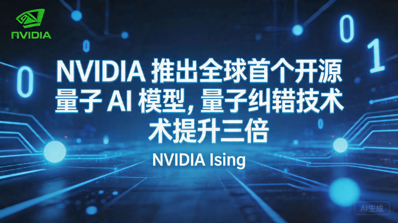 ​NVIDIA 推出全球首个开源量子 AI 模型，量子纠错…