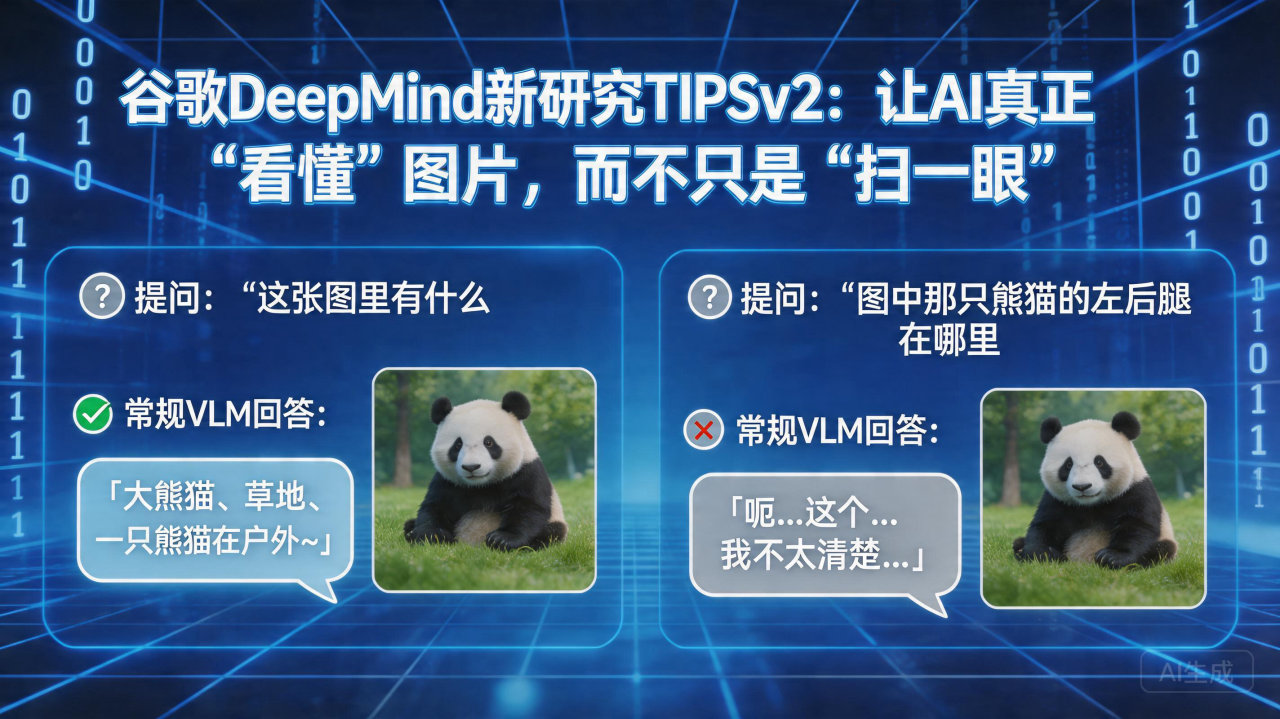谷歌DeepMind新研究TIPSv2：让AI真正&quo…