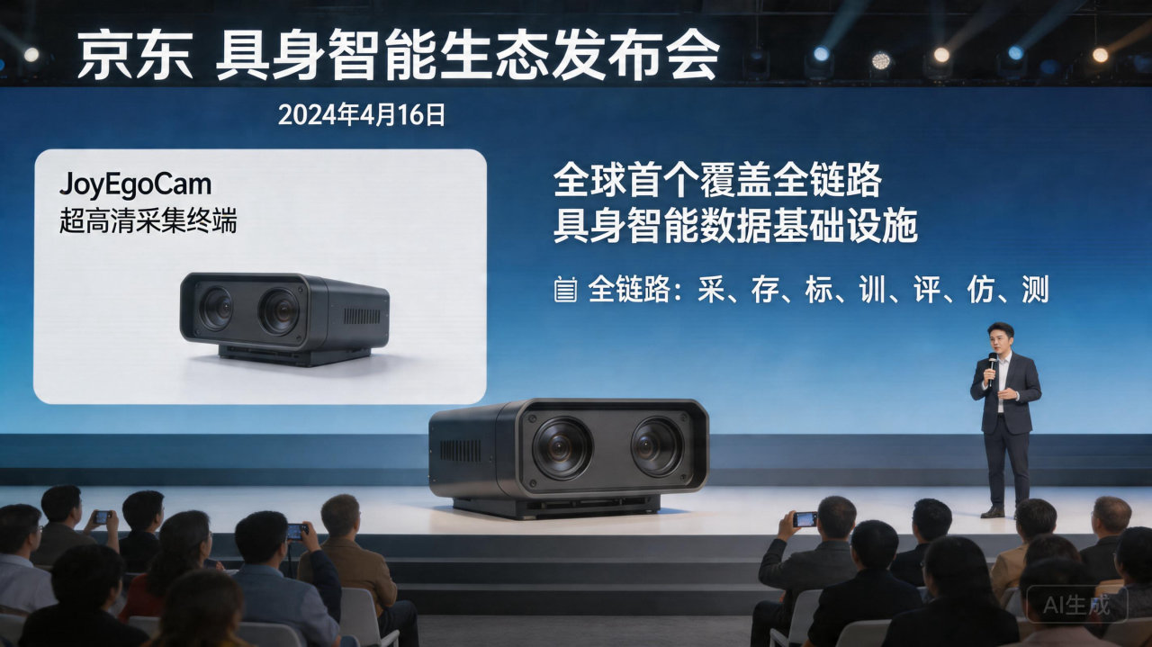 京东发布JoyEgoCam超高清采集终端 构建具身智能训练闭环