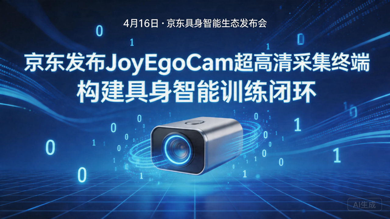 京东发布JoyEgoCam超高清采集终端 构建具身智能训练…