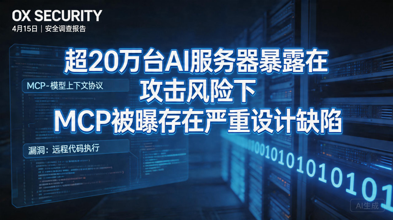 超 20 万台AI服务器暴露在攻击风险下，MCP被曝存在严…