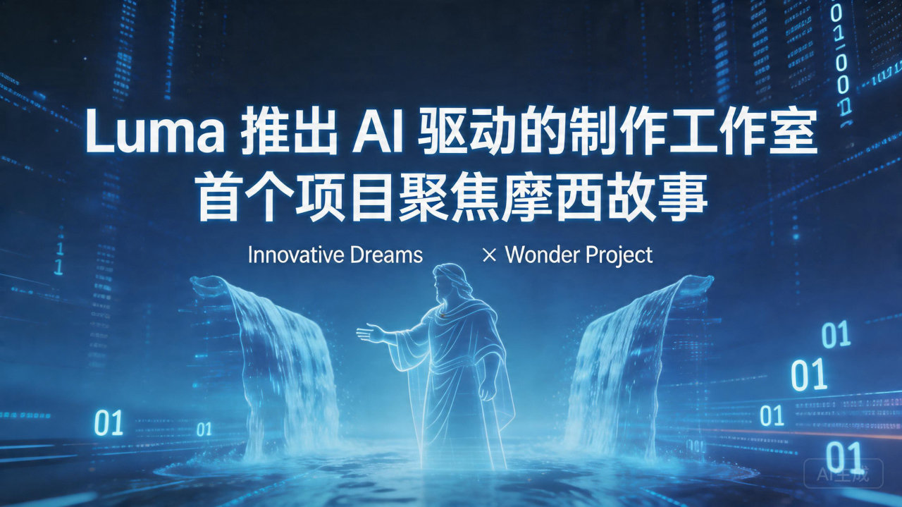 ​Luma 推出 AI 驱动的制作工作室，首个项目聚焦摩西…