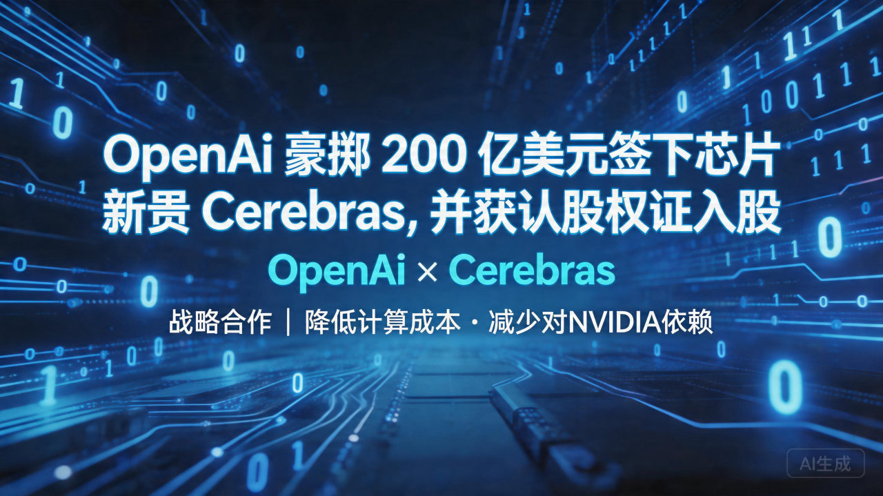 OpenAI 豪掷 200 亿美元签下芯片新贵 Cereb…
