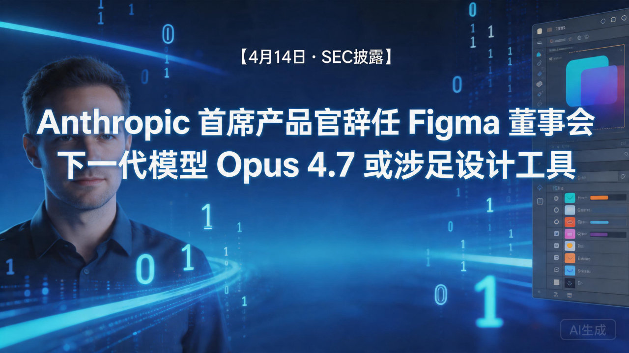 Anthropic 首席产品官辞任 Figma 董事会，下…