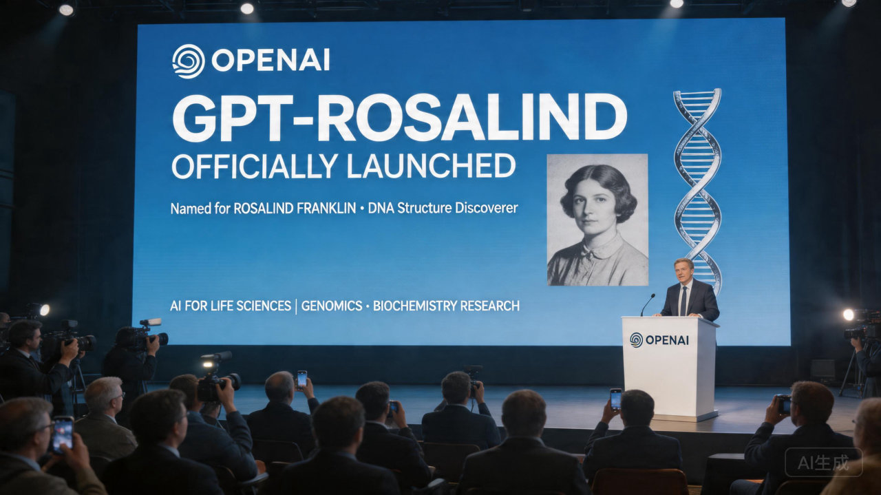 OpenAI发布GPT-Rosalind：首款生命科学大模型助力新药研发
