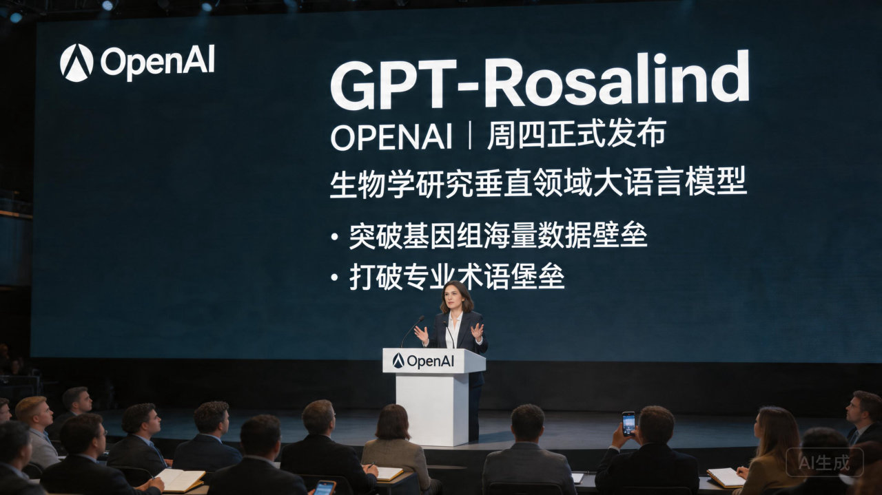 ​OpenAI发布生物学专属大模型GPT-Rosalind，剑指科研加速
