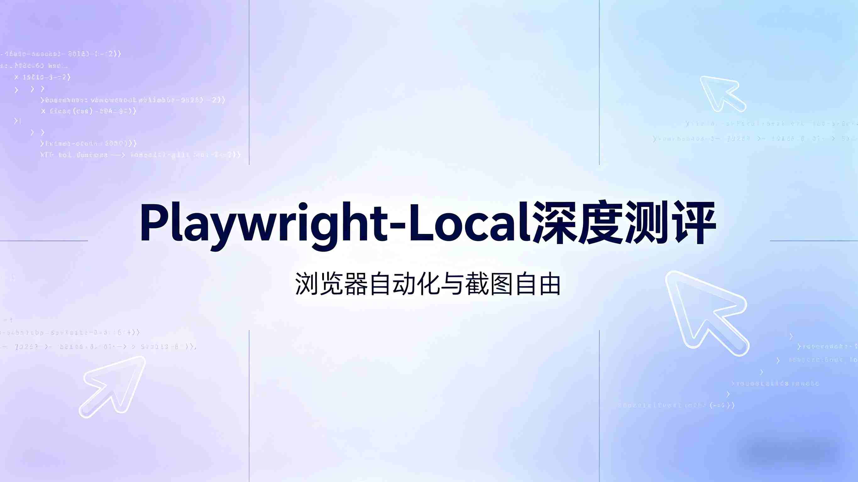 测评报告：告别手动“点点点”，用Playwright-Local开启Web自动化与截图自由