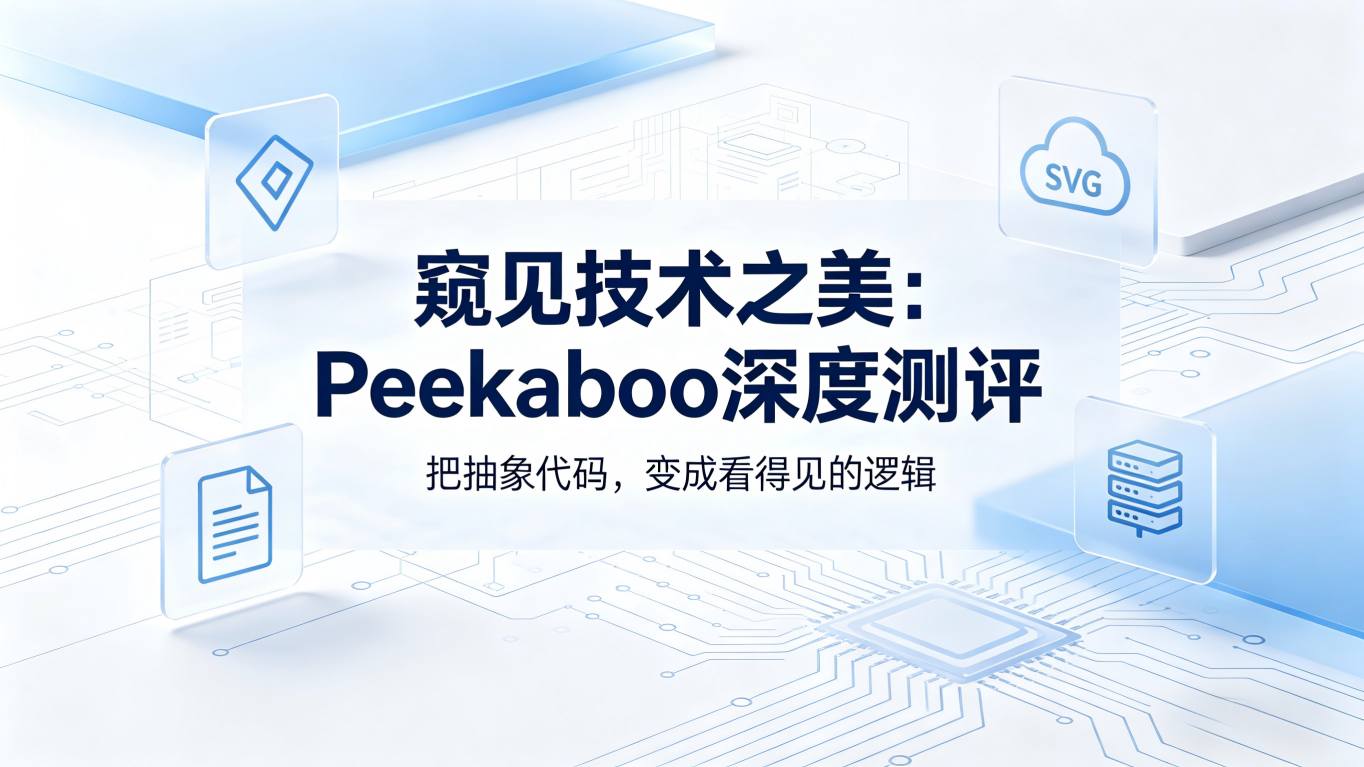 窥见未来：深度评测「Peekaboo」——不止于“看见”，更是技术概念的“可视化翻译官”