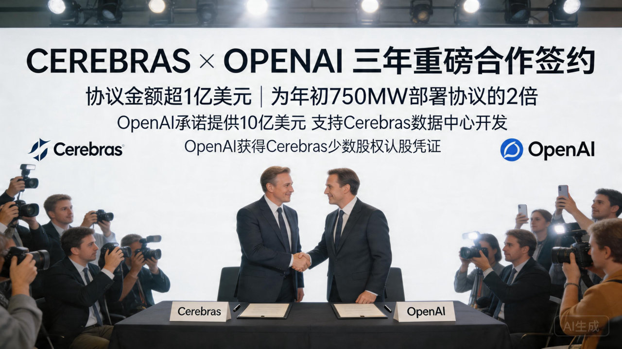 ​Cerebras 与 OpenAI 签署 200 亿美元芯片协议计划 IPO
