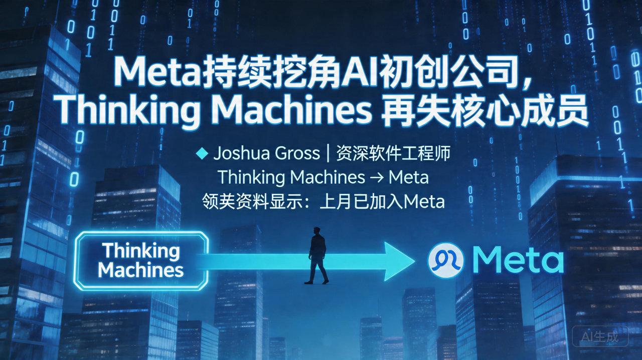 Meta持续挖角AI初创公司，Thinking Machi…