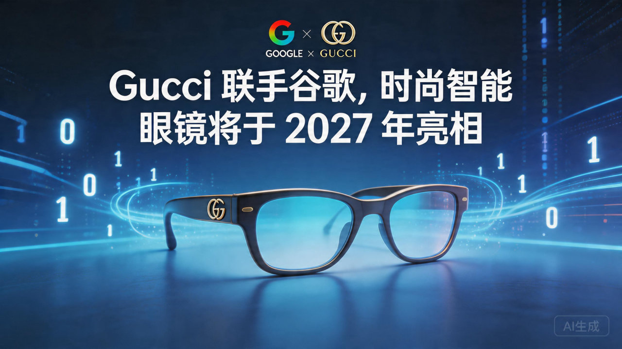 ​Gucci 联手谷歌，时尚智能眼镜将于 2027 年亮相