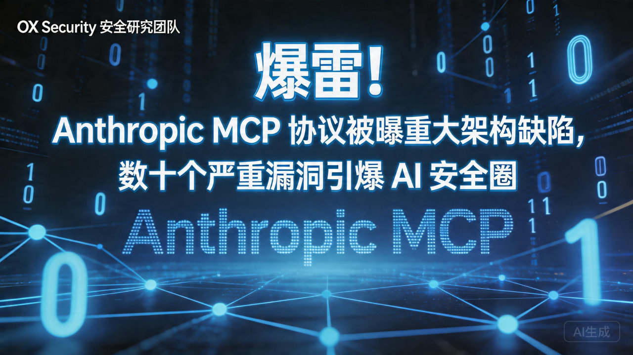爆雷！Anthropic MCP 协议被曝重大架构缺陷，数…