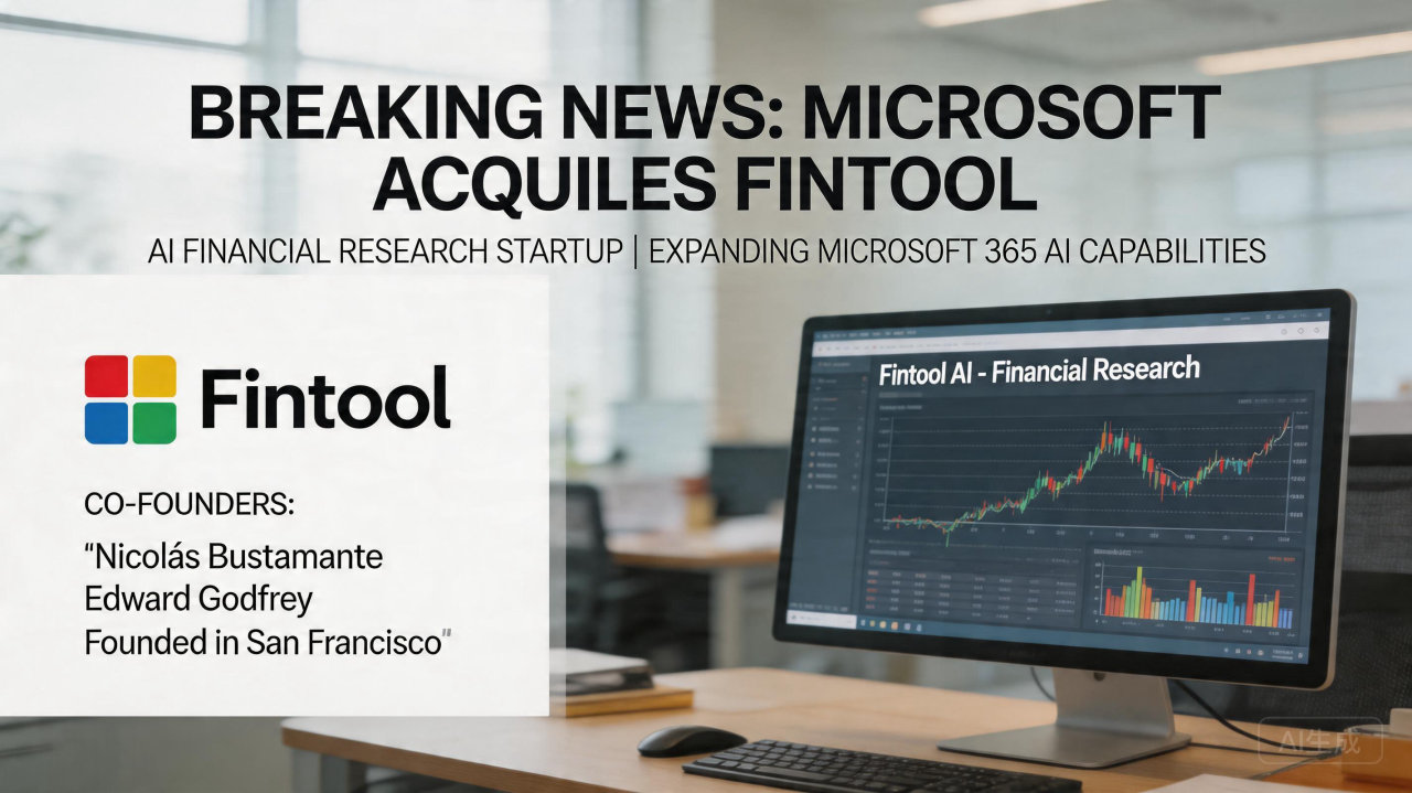 ​微软收购金融科技初创公司 Fintool，推动 AI 助力 Office 产品
